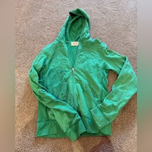 Juicy Couture Zip-Up Hoodie Size Large Green